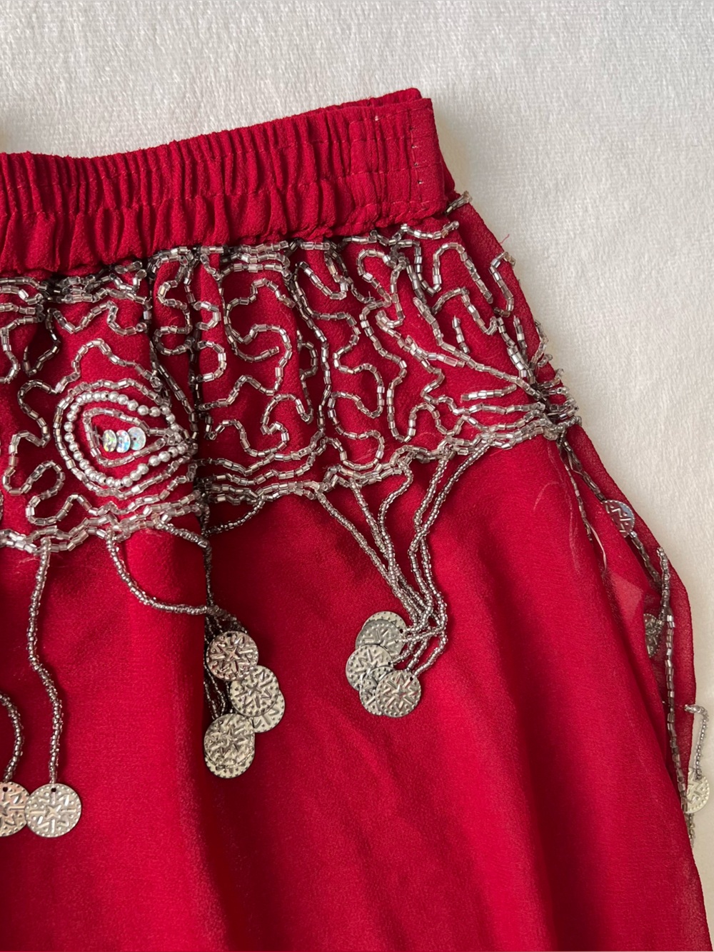 Belly Dance Bohemian Show Skirt Coin Belt Tribal Waist Festival EDC Coachella - Picture 5 of 8